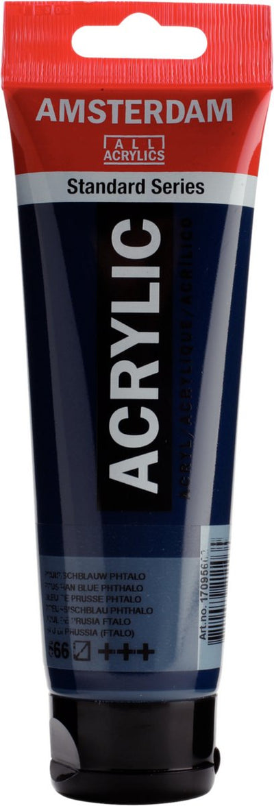 Acrylfarbe der Amsterdamer Standardserie, Tube 120 ml Preußischblau (Phtalo) 566