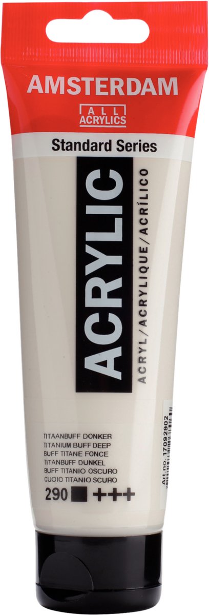 Acrylfarbe der Amsterdam Standard-Serie, Tube 120 ml, Titanium Buff Dark 290