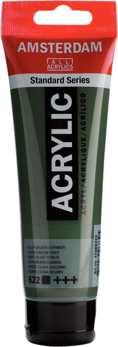 Amsterdam Standard Series Acrylverf Tube 120 ml Olijfgroen Donker 622