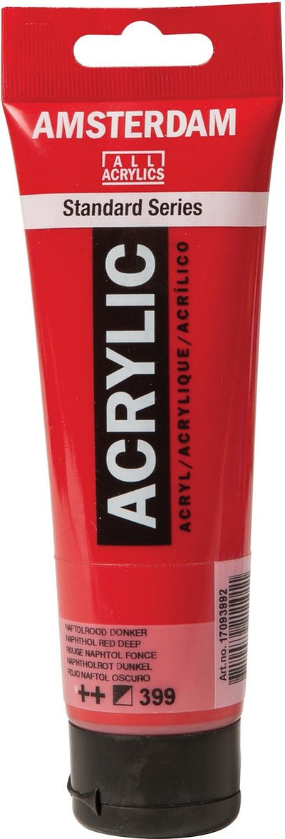 Acrylfarbe der Amsterdamer Standardserie, Tube 120 ml, Naphtholrot dunkel 399