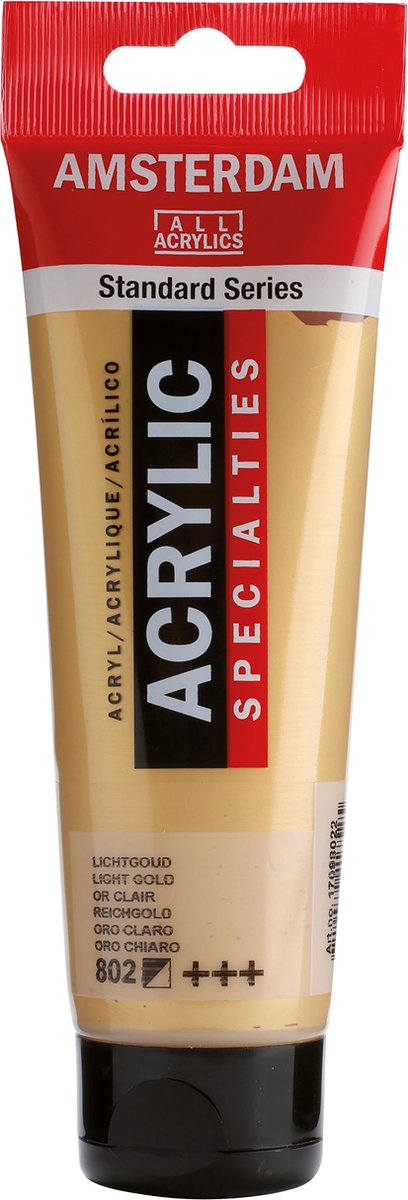 Acrylfarbe der Amsterdamer Standardserie, Tube 120 ml, Hellgold 802