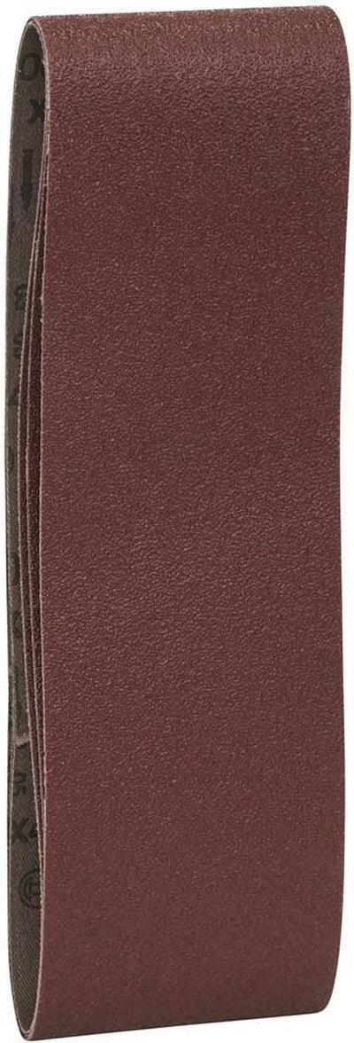 Bosch 3-teiliges Schleifband-Set für Bandschleifer 75 x 533 mm – Körnung 60; 80; 100