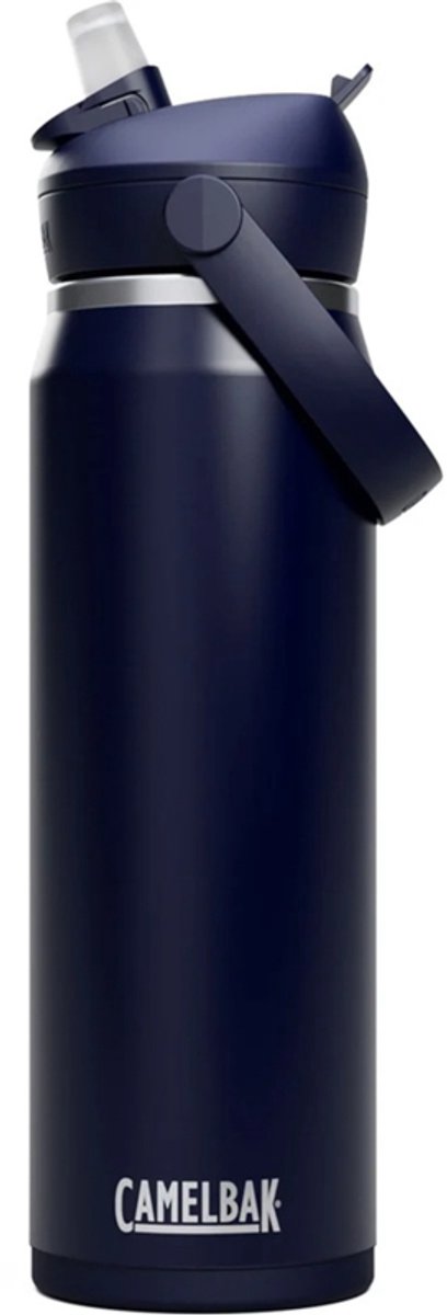 Camelbak Thrive Flip Straw – vakuumisoliert – Edelstahl-Isolierung Trinkflasche – 750 ml – Blau (Navy)