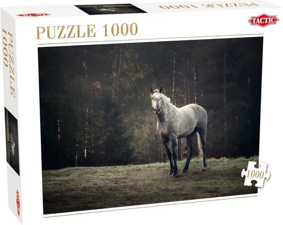 Puzzlepferd auf einer Waldkante 1000 Stücke