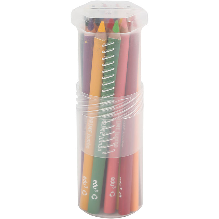 EDU3 EDU Jumbo -Bleistift, Dicke 10 mm, Füllung 6,25 mm, verschiedene Farben, 18 Stück 1 Box