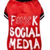 Croci Hundejacke Social Media rot