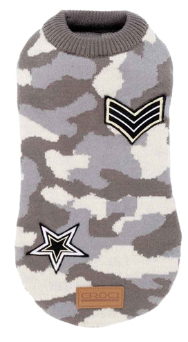 Croci Hundepullover Mimetic Camouflage Grau