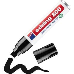Edding 800 Permanentmarker schwarz (gewinkelt) | 10 Stk