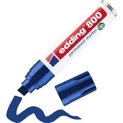 Permanentmarker edding 800 ultra 4-12mm blau diagonal, schnelltrocknend, wasserbeständig