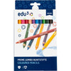 Edu3 Edu Jumbo Buntstift, Stärke 10 mm, Mine 6,25 mm, verschiedene Farben, 12 Stück 1 Box