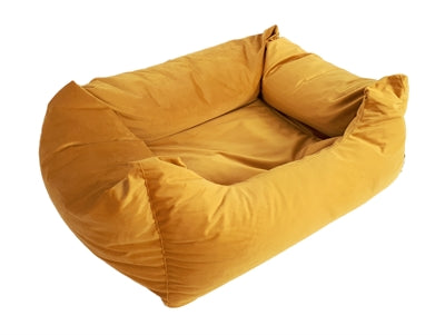 Madison Friends Hundekorb Velvet Gelb