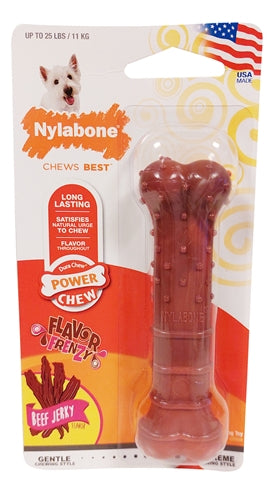 Nylabone strukturierte Dura kaut Rindfleisch Jerkey für harte Bijters