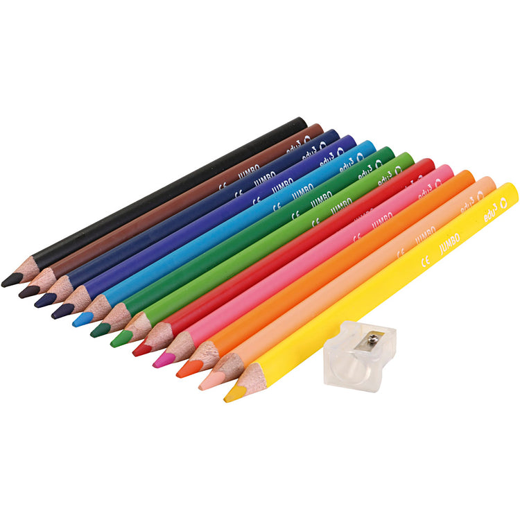 Edu3 Stärke 10 mm, Füllung 5 mm, verschiedene Farben, 12 Stück 1 Box