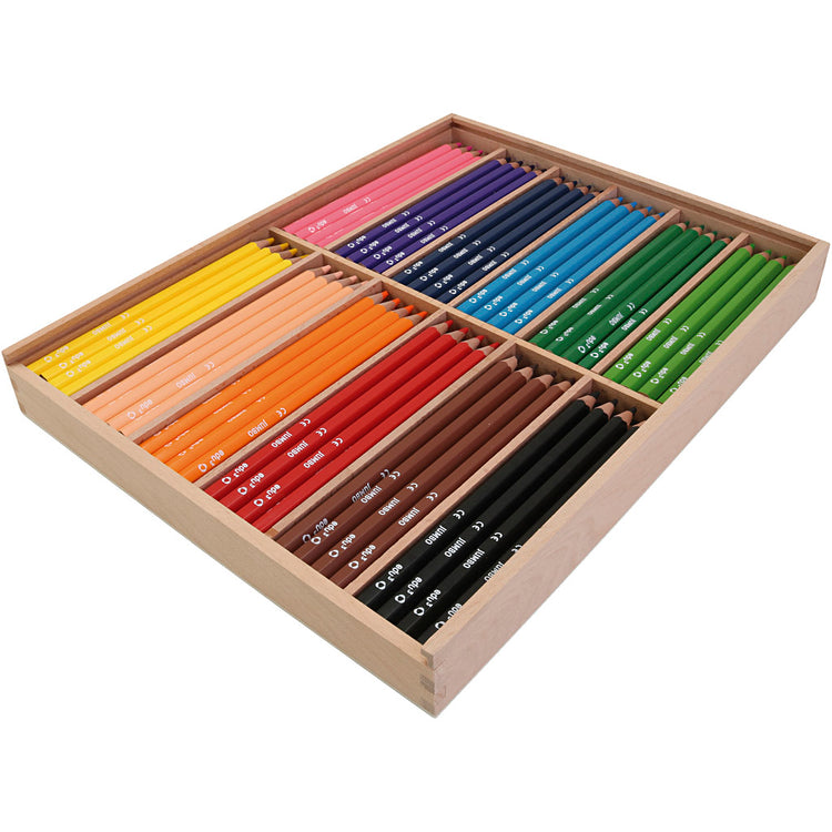 Edu3 Edu Jumbo Buntstifte, Stärke 10 mm, Mine 5 mm, ca. 144 Stück, verschiedene Farben, 12x12 Stück 1 Karton