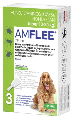 Krka Amflee Spot auf Hond