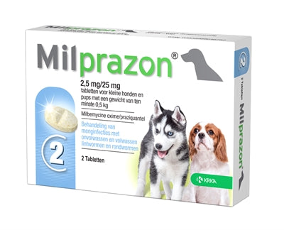 Krka Milprazon Worming Tabletten Hund