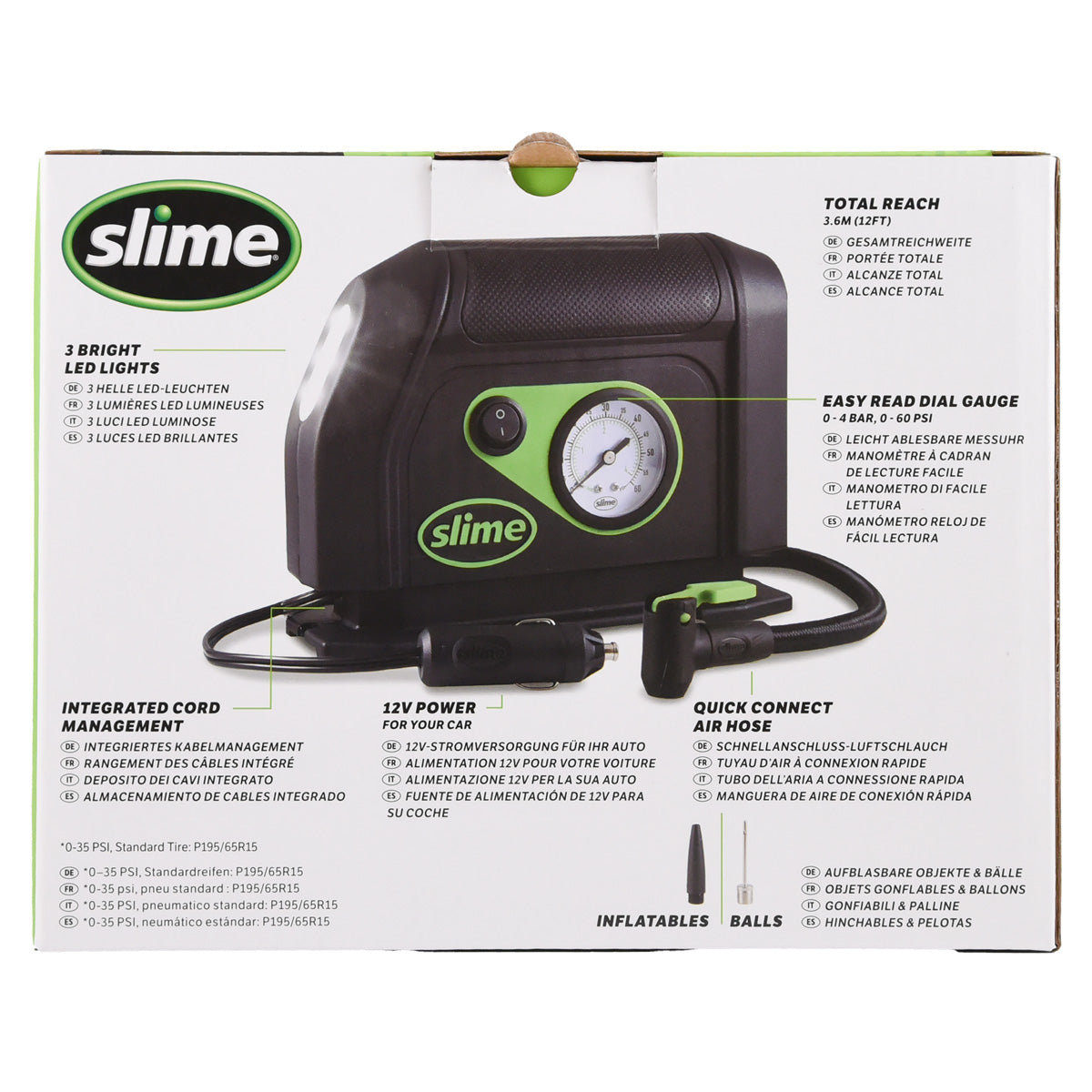 Slime 12V Reifenpumpenkompressor