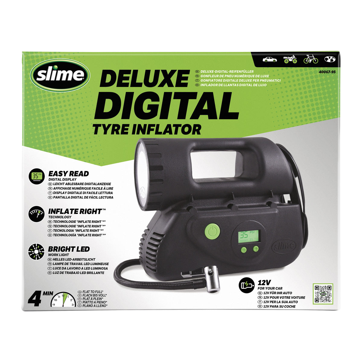 Slime Deluxe 12V digitaler Reifenfüllkompressor