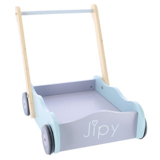 Jipy Holzblockwagen mit Holzblöcken uni