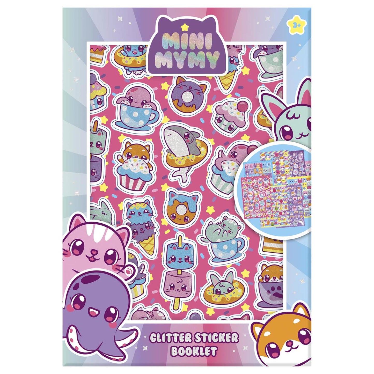 Mini-Mymy-Glitzer-Sticker-Blumenstrauß, A5