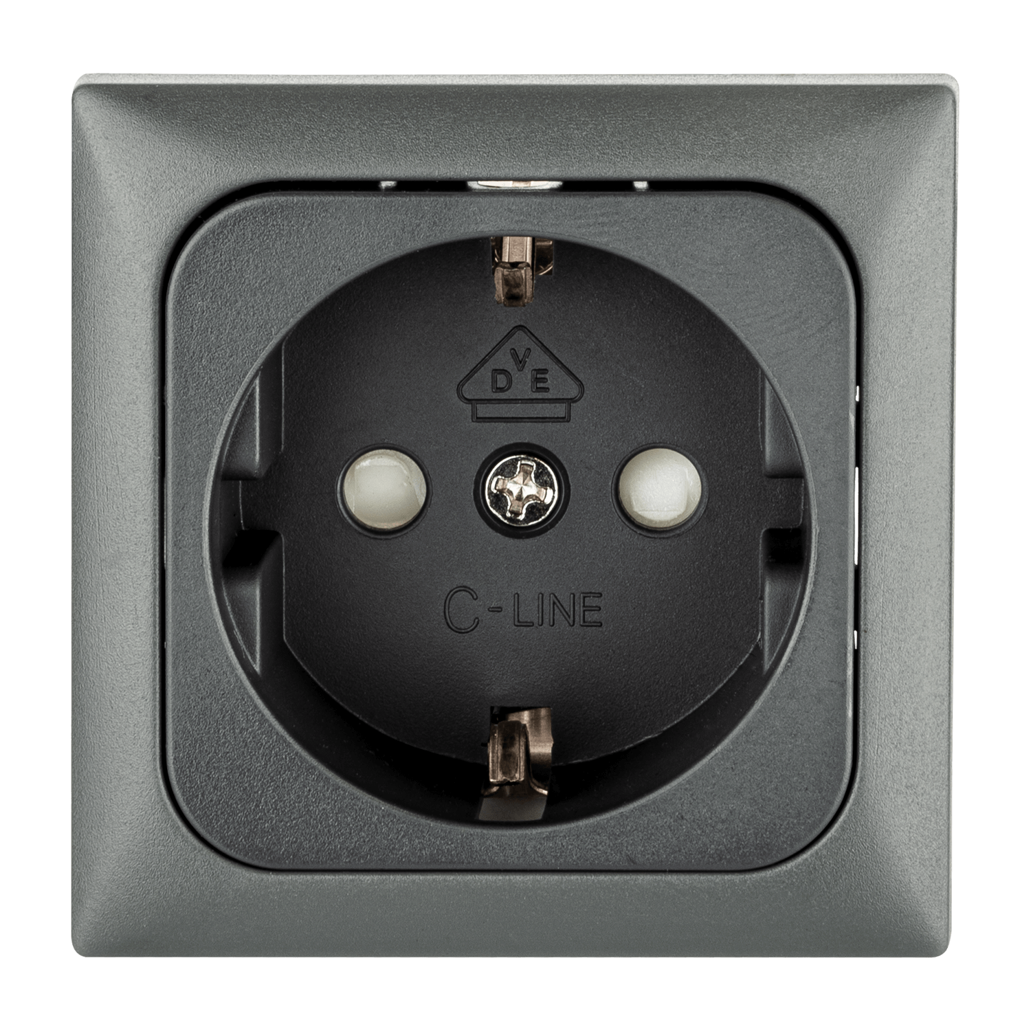 C-Line Wandsteckdose Wohnmobil und Caravan 230 Volt Anthrazit