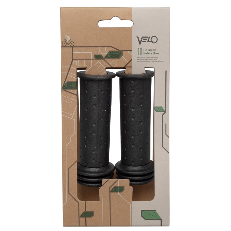 Velo Kindergriffe - Sicherheitsende - Schwarz - 105 mm - 20 mm - 1 Paar