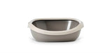 Savic Kattenbak Happy Planet Gizmo mit Rand Mocca warm warm grau - afbeelding 3
