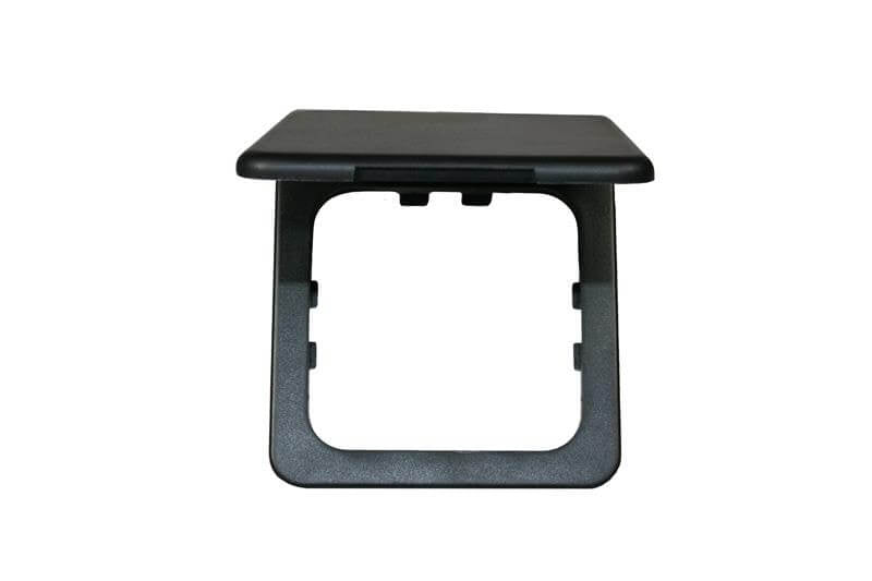 Opaler Klappdeckel schwarz