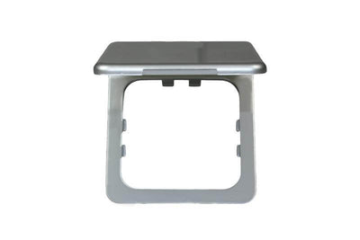 Opaler Klappdeckel silber