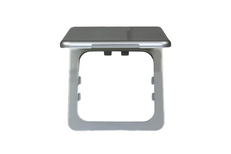 Opaler Klappdeckel silber - verpackt