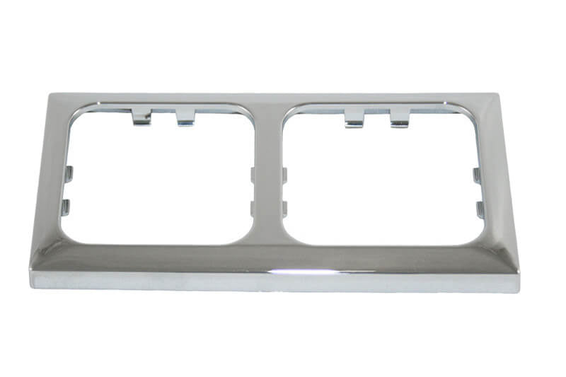 Opaler Abdeckrahmen 2-fach chrom