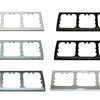 Opal-Abdeckrahmen 3-fach grau