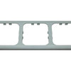 Opal-Abdeckrahmen 3-fach grau