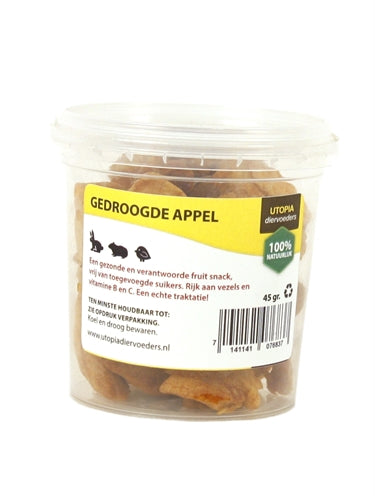 Utopie getrockneter Apfel