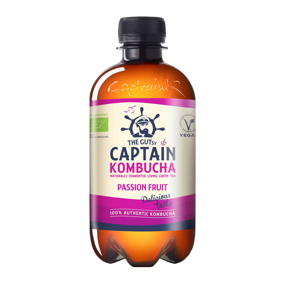 Der mutige Kapitän Kombucha Passionsfrucht Bio (12x 400ml) (Kugel)