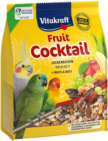Vitakraft SACAKEET AGAPORNIS FURT COCKTAIL DELIKACY FRUITS NUTS