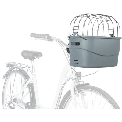 Trixie -Lenk -Fahrradkorb Kunststoff grau
