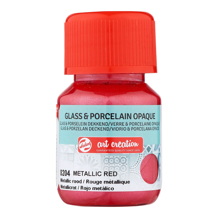Talens Art Creation • Glasporzellan, undurchsichtig, 30 ml, Metallic-Rot