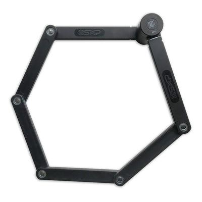 SXP Art 2 Faltschloss - Hartstahl, flexibel, 80 cm, Fahrradsicherheit, schwarz