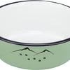 Trixie Food Bowl Trinkkasten Emaille Edelstahlgrün