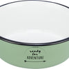 Trixie Food Bowl Trinkkasten Emaille Edelstahlgrün