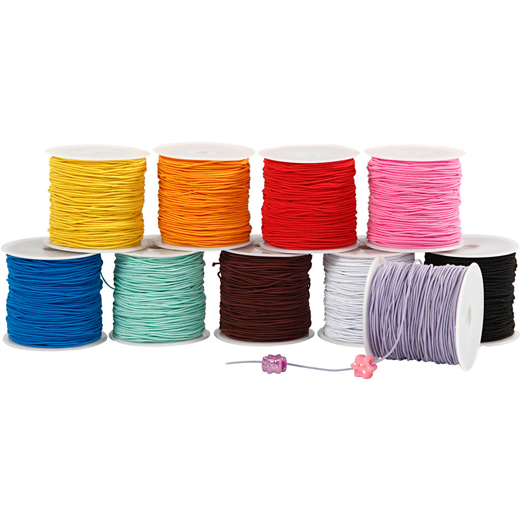 Creativ Company Gummischnur, Stärke 1 mm, 10x25 m 1 Karton