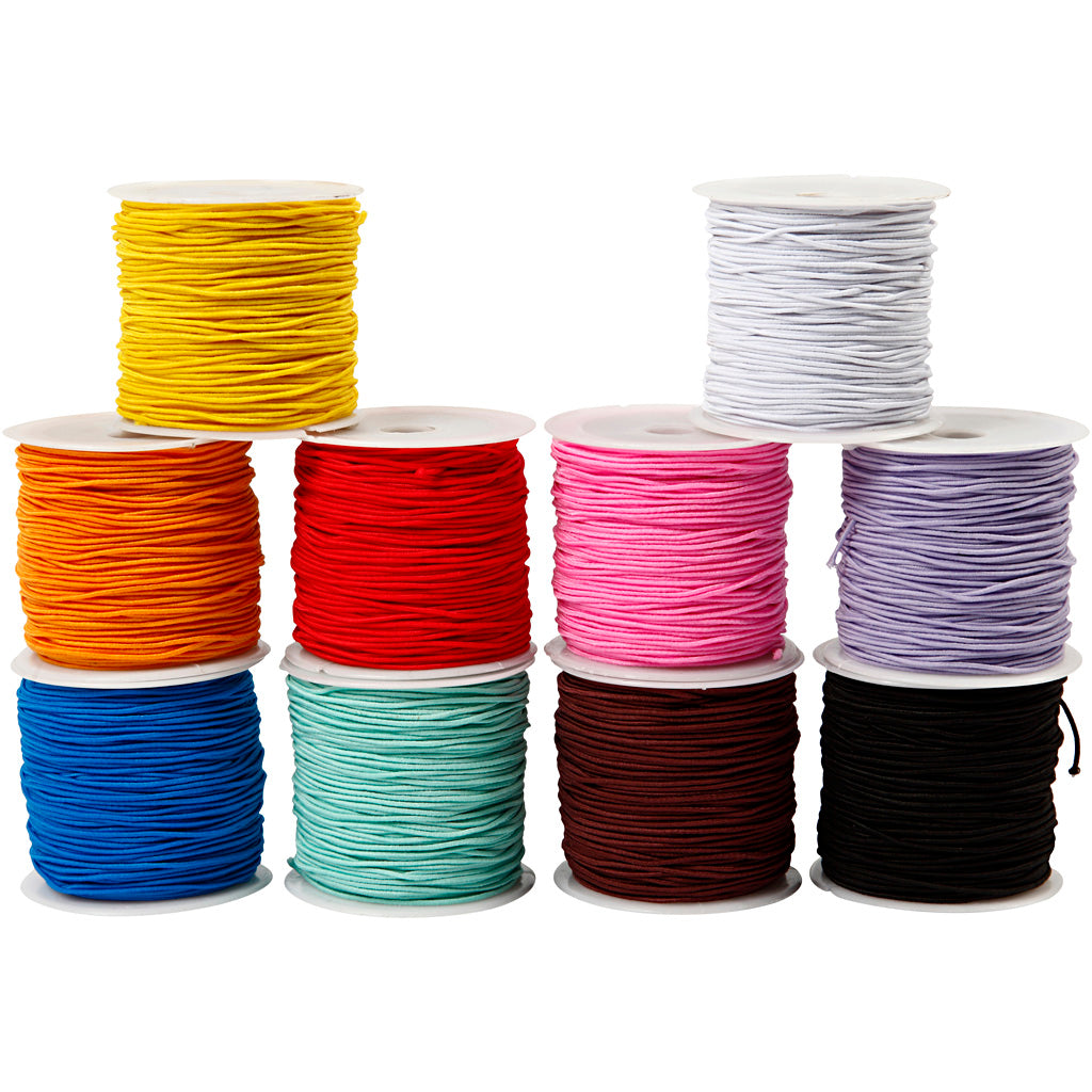 Creativ Company Gummischnur, Stärke 1 mm, 10x25 m 1 Karton