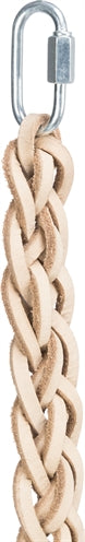 Trixie Toy Schnürsenkel Leder mit Holzperlen natürlich