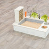 Trixie -Fütterungsstation mit Fütterungsbehälter Wasserbank Hooi Ruif Wood Naturel