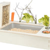 Trixie -Fütterungsstation mit Fütterungsbehälter Wasserbank Hooi Ruif Wood Naturel