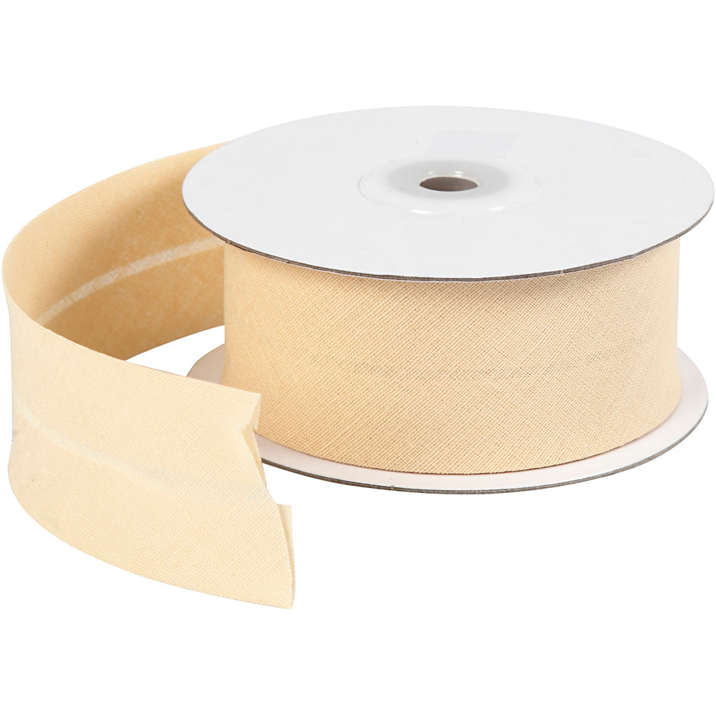 Creativ Company Schrägband, B: 36 mm, natur, 10 m 1 Rolle
