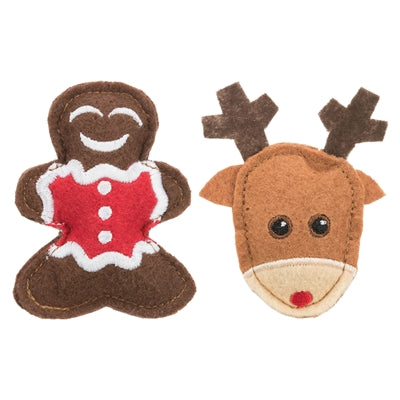 Trixie Weihnachten Elch und Gingerbread Man fühlten