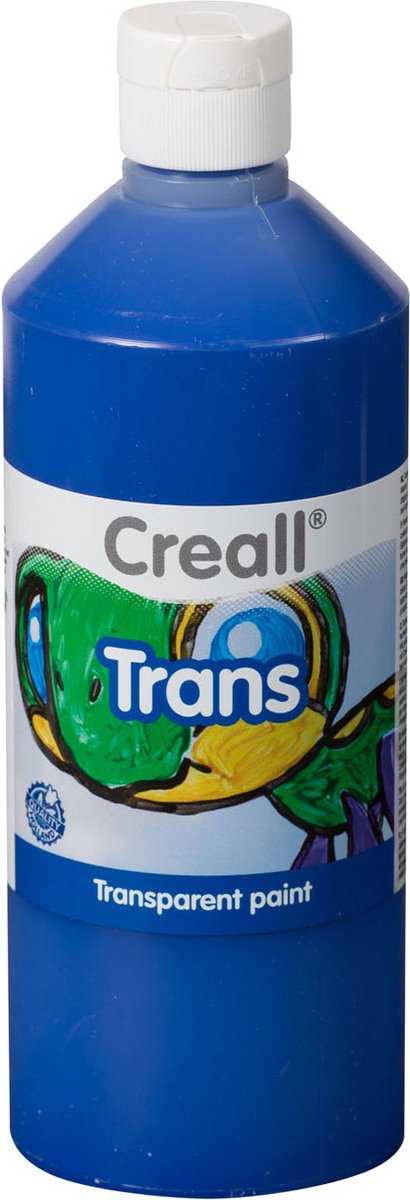 Creall Transparent Paint Blue, 500 ml