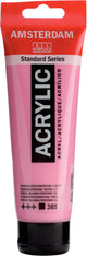 Acrylfarbe der Amsterdam Standard-Serie, Tube 120 ml, Chinacridonrosa hell 385